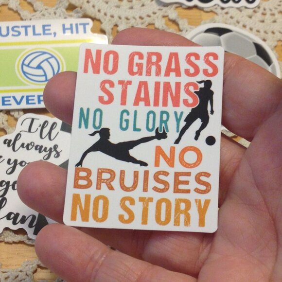 Sports Stickers for cellphone, hydration bottles, Soccer - Picture 3 of 8